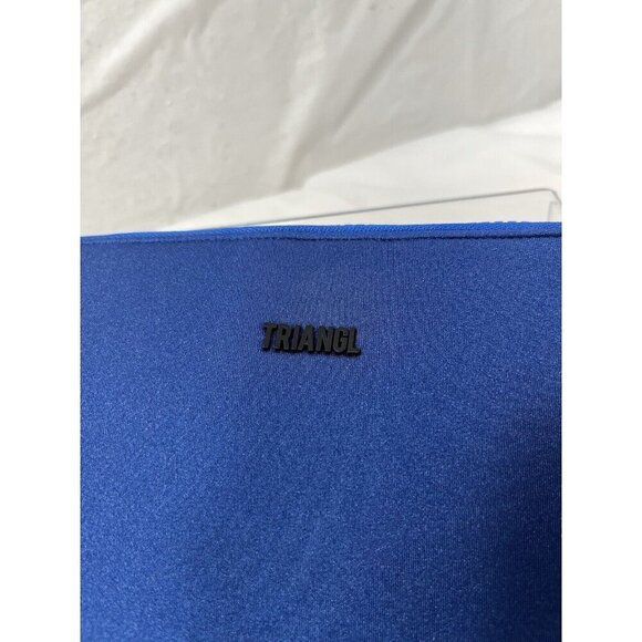 Triangl Swimwear Neoprene Swimsuit Zip Pouch in Blue - Picture 4 of 4